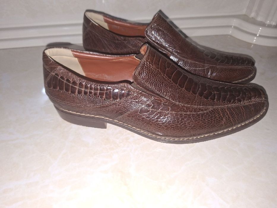 Эксклюзивные туфли FINDIG (Таиланд)  100% кожа страуса