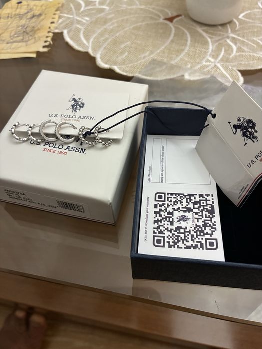 Дамци обеци 3 чифта U.S Polo ASSN