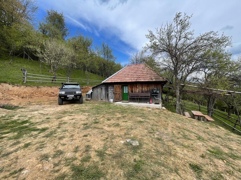 Casă, livada și pădure în com Bătrâna judetul Hunedoara ținutul pădurenilor.