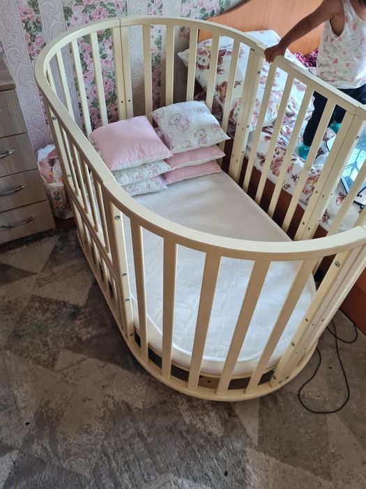 Детская кроватка+бортики в подарок