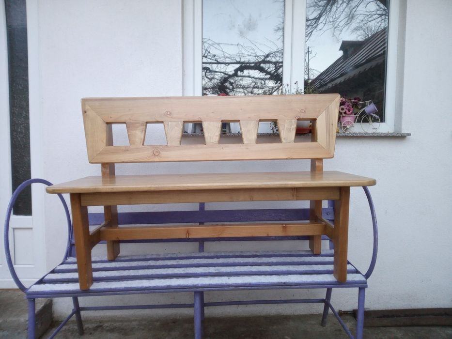 Banca din lemn masiv