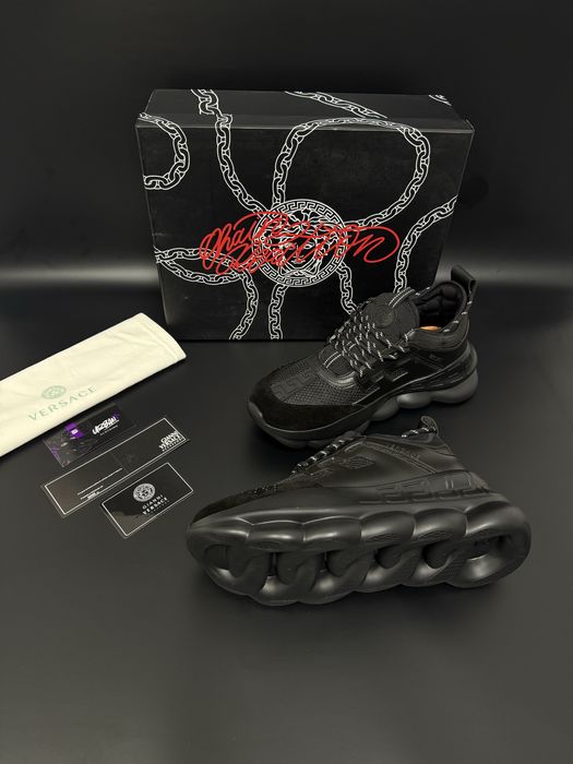 Adidași Versace Chain Reaction Black – Premium • Full Box