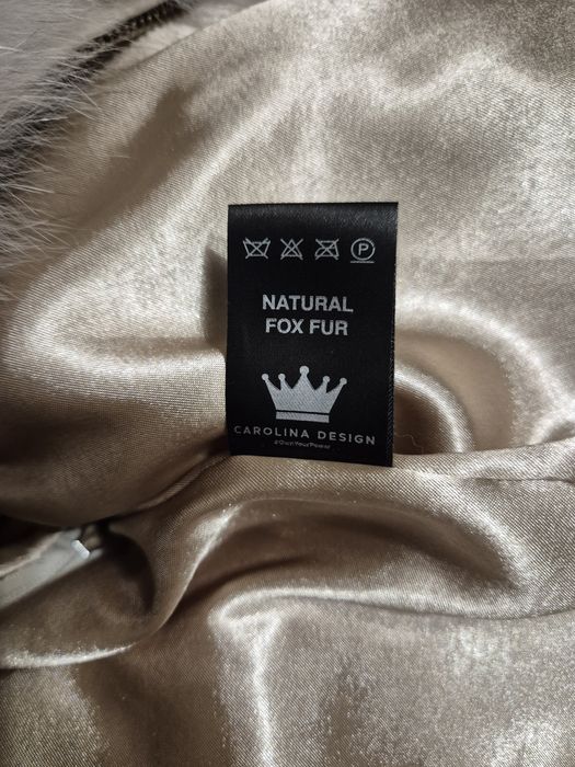 Haina de blana de Vulpe Argintie , cu fermoar , model Transformers