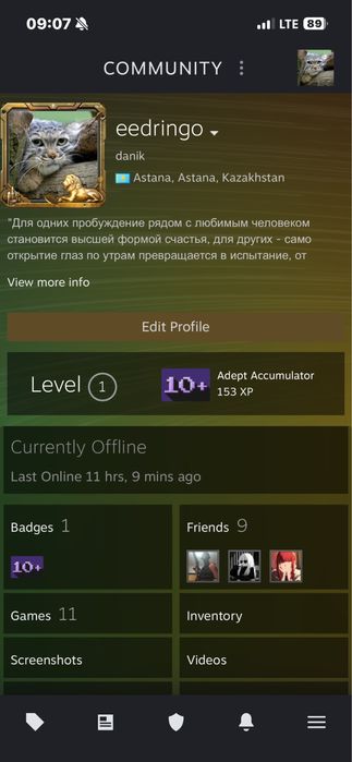 Steam аккаунт прайм+нож
