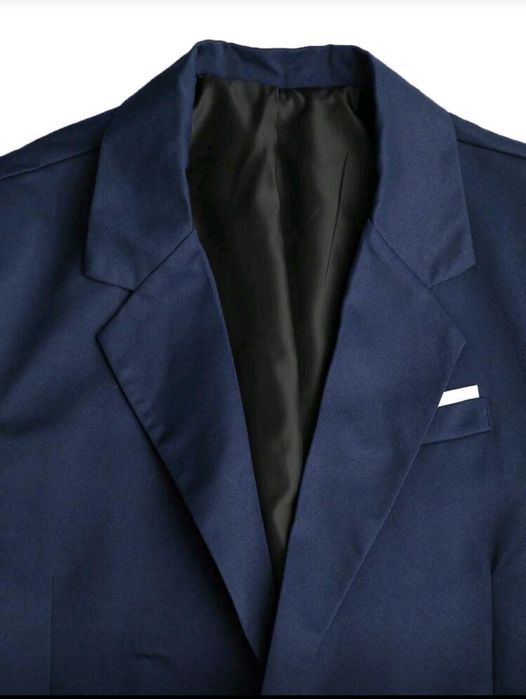 Мъжки модерен костюм Manfinity slim fit в тъмно синъо