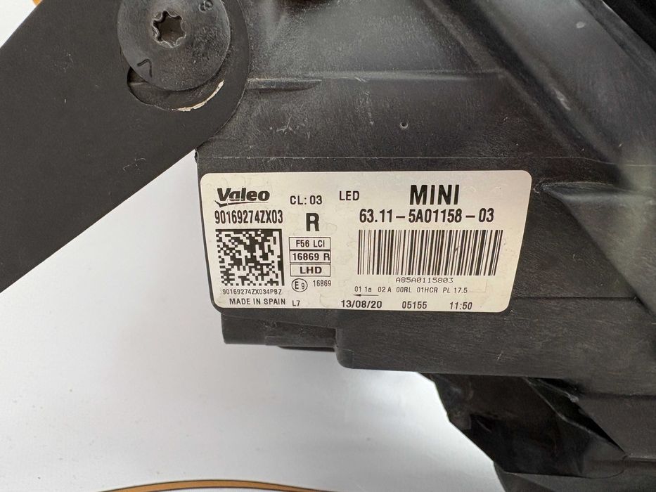 Far dreapta full led Mini Cooper F56 LCI facelift cod 6311-5A01158-03