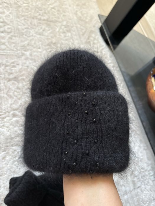 Шапка зимняя, варежки