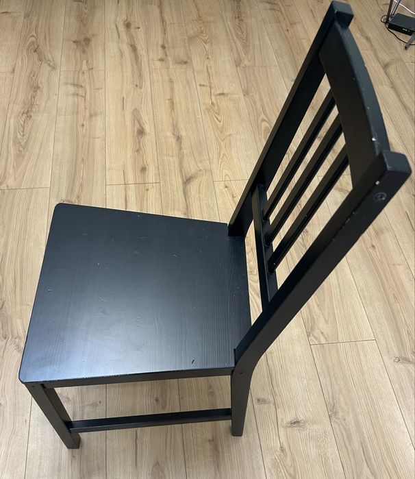 4 scaune IKEA Stefan negru-maro – set