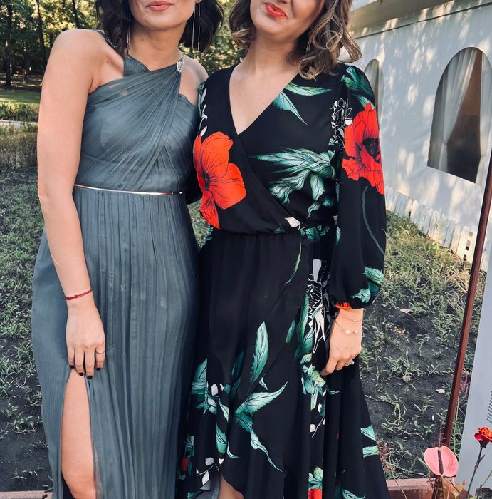 Rochie voal de matase