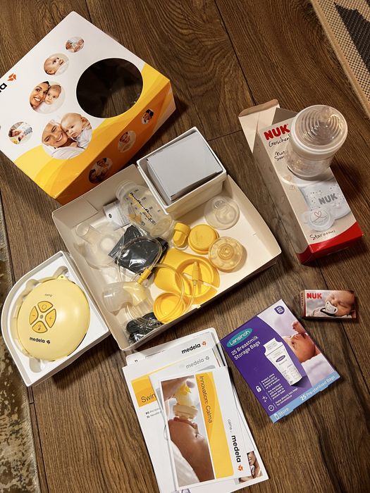 Pompa Medela de sân simplă electrică Swing Flex Galben