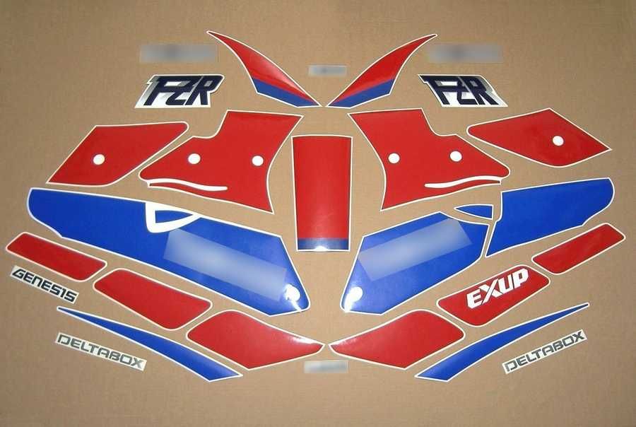 Стикери Yamaha 1000 FZR 1987г-1994г лепенки Ямаха фзр графики exup