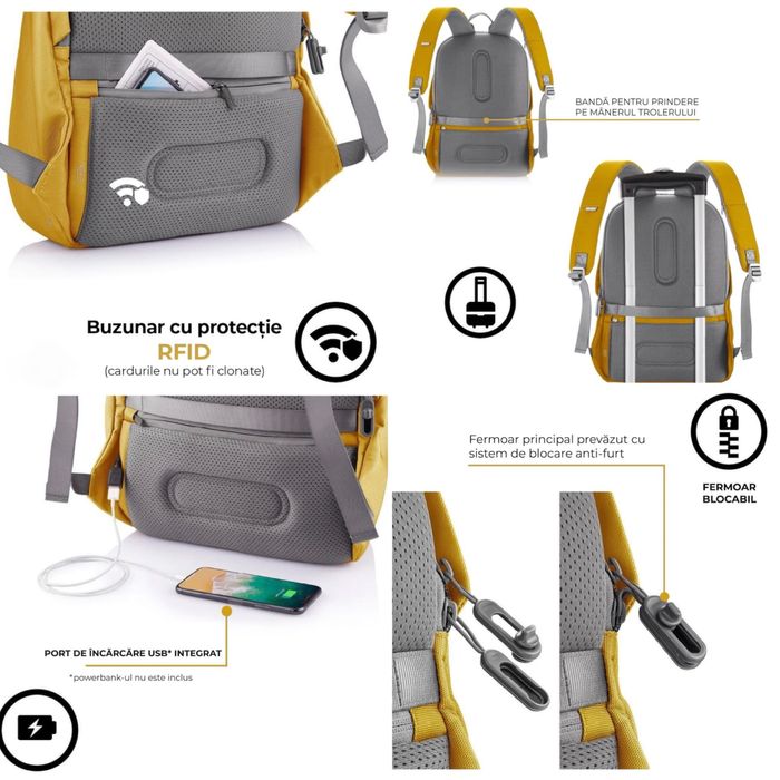 Rucsac XD Design  RFID USB WaterResistent