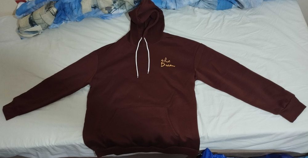 Кафяв суичър, худи, размер L