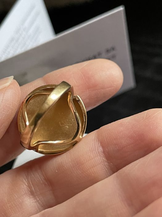 Златен кабала пръстен
