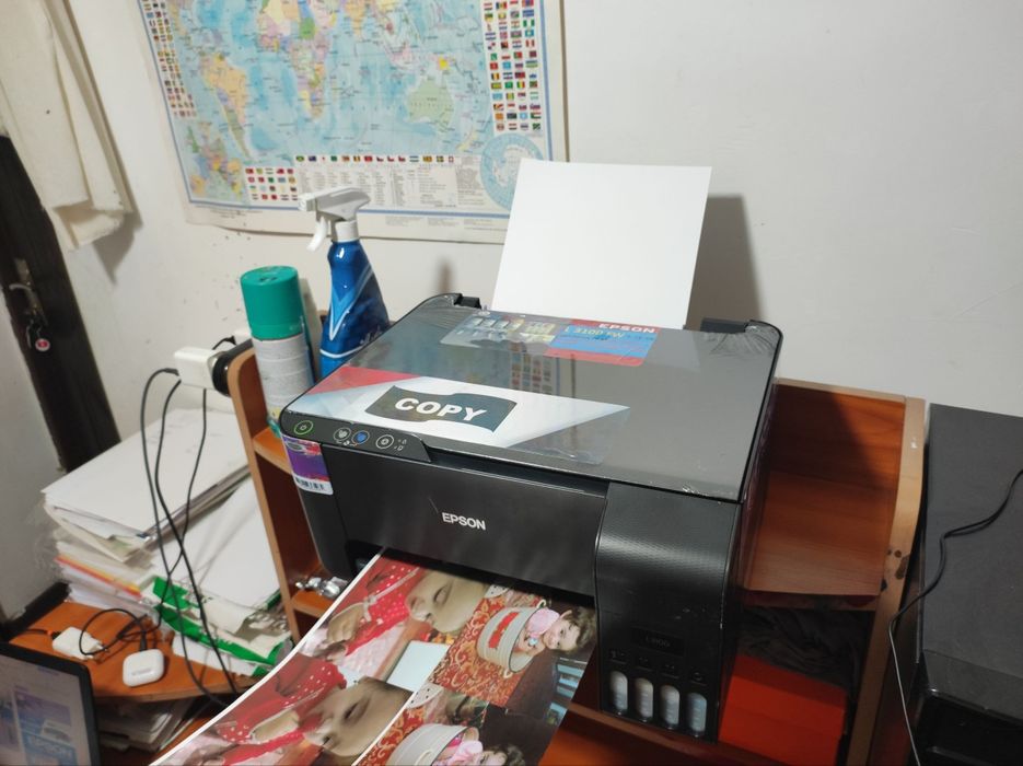Epson L 3100 rangli KOPIYA_SKANNERLI yangi printer Ishga tayyor 100%