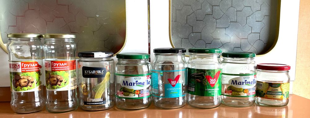 Банки стеклянные для консервирования.
