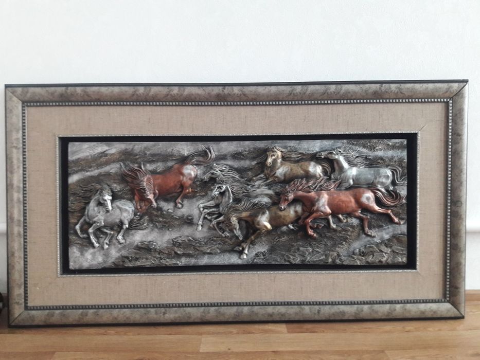 3д картина лошадей