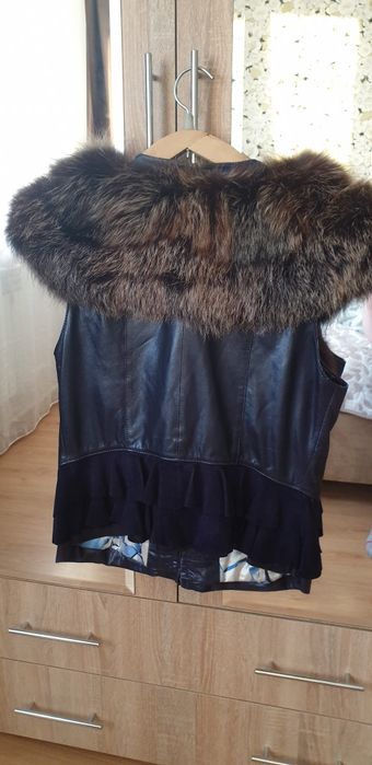 Жилет чернобурка