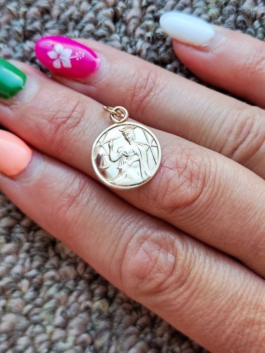 Pandantiv Zodia Balanta Aur 14K 583 Rusia Aur Rusesc Unicat