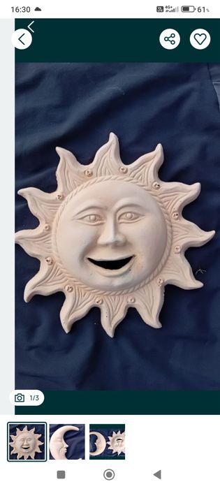 Soare și lună din ceramica