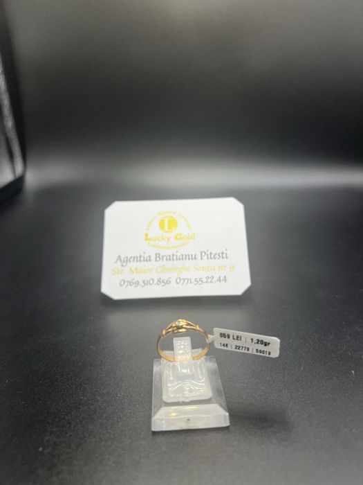 Inel aur 14k 1.20gr marimea 17 cod 22779