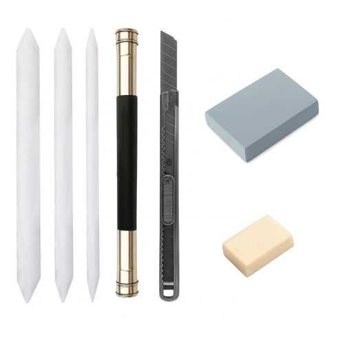 Комплект графитни моливи за рисуване / Faber castell моливи за графика