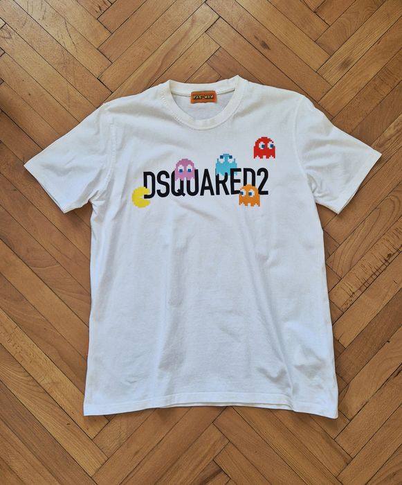 НАМАЛЕНИЕ! Оригинална мъжка тениска Dsquared - Размер Л - Pac Man