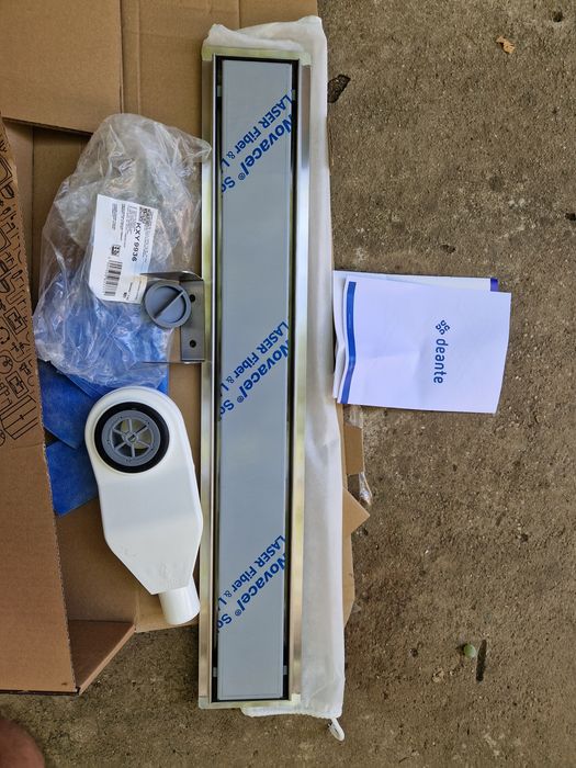 Rigolă duș Deante 70 cm – INOX Premium, reversibilă/faiantabilă (Nouă)