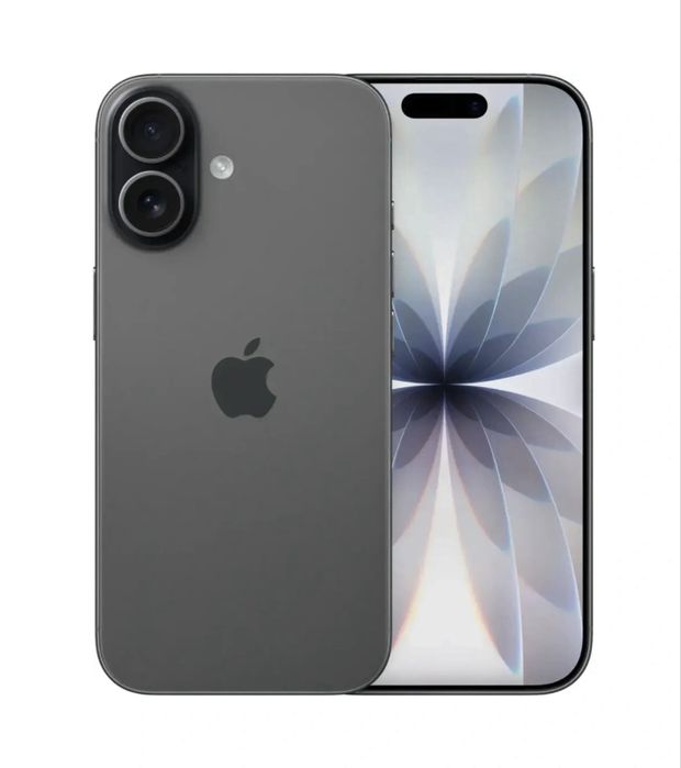 НОВ!!! Apple iPhone 16, 128GB, 5G, Black + оригинален адаптер Appe