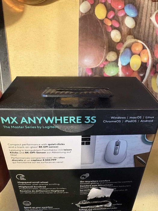 Logitech MX Anywhere 3, Bluetooth, USB-C, MagSpeed, Multi-Device