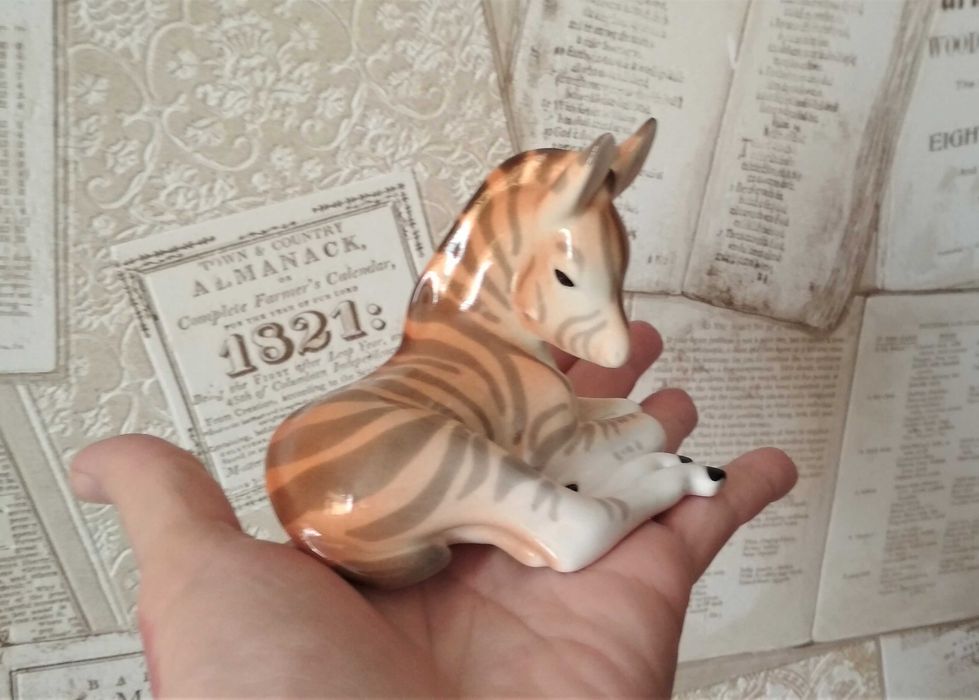 Зебра ЛФЗ фарфор ЛФЗ статуэтка в коллекцию.