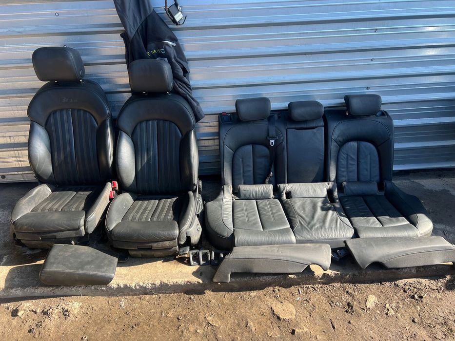 Салон Ауди AUDI A6 C7 4G Черен Sline Кожа с подгрев Ном 899