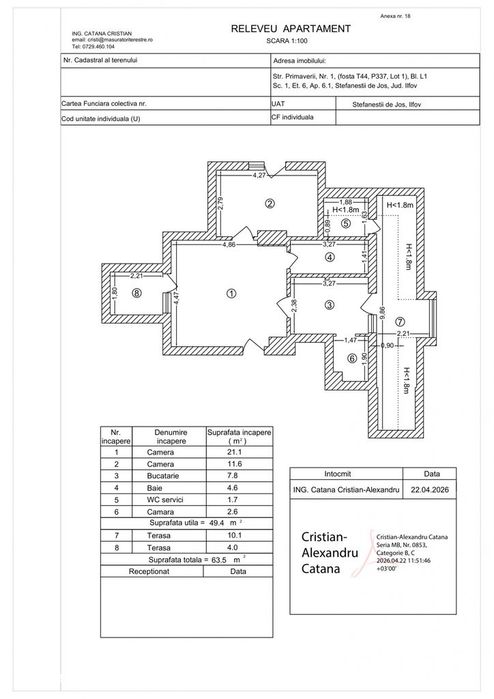 Apartament 2 Camere | Terasă Inchisă Și Acoperită | 1 Loc Parcare