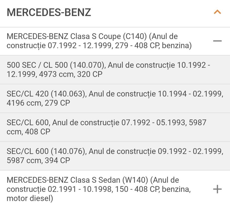 Placute Noi Originale Mercedes-Benz MAI MULTE TIPURI MODELE MAI VECHI