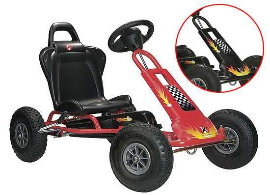 Kart air runner rosu, 3 - 8 ani, functie free wheel