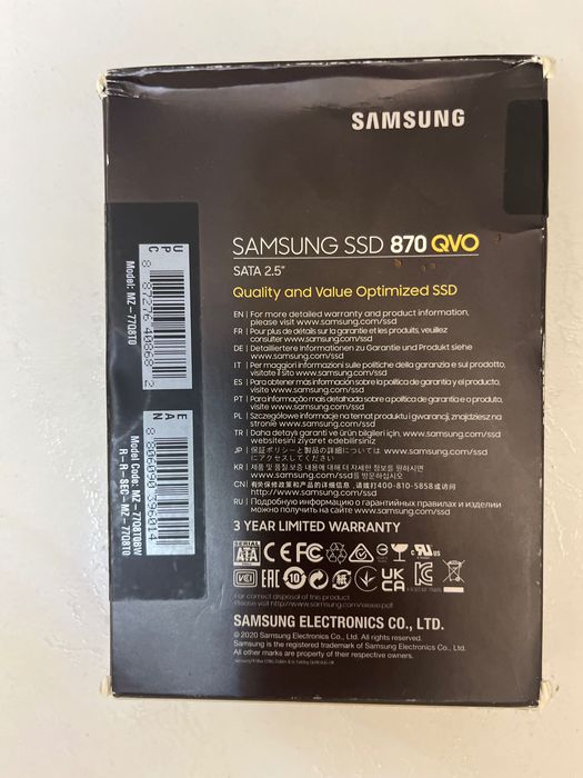 Sandisk Extreme 4 Tb și Samsung 870 QVO 8 Tb