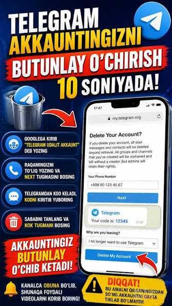 Telegram ochib beramiz