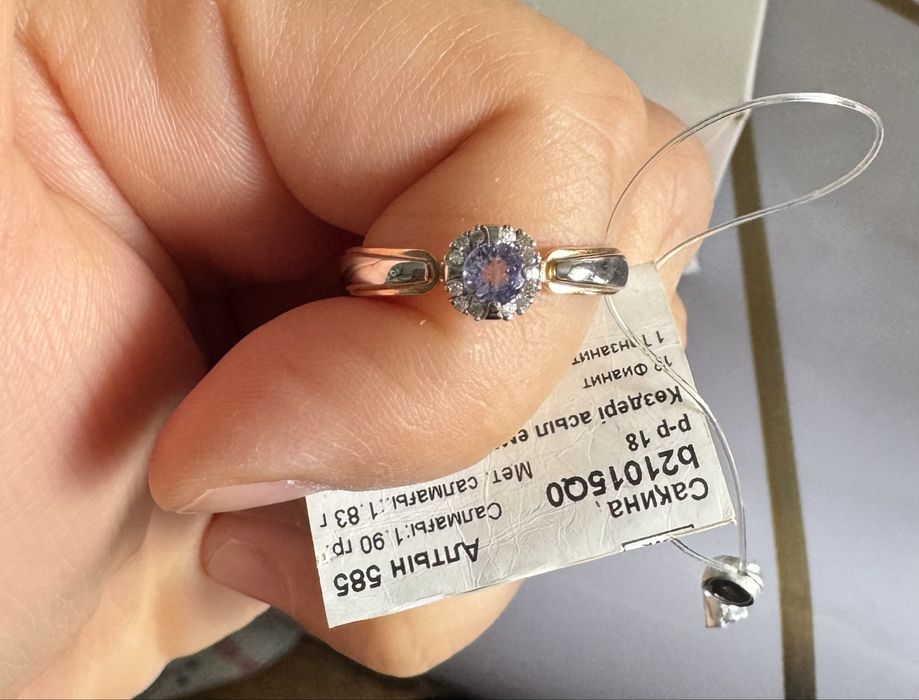 Кольцо золото новое