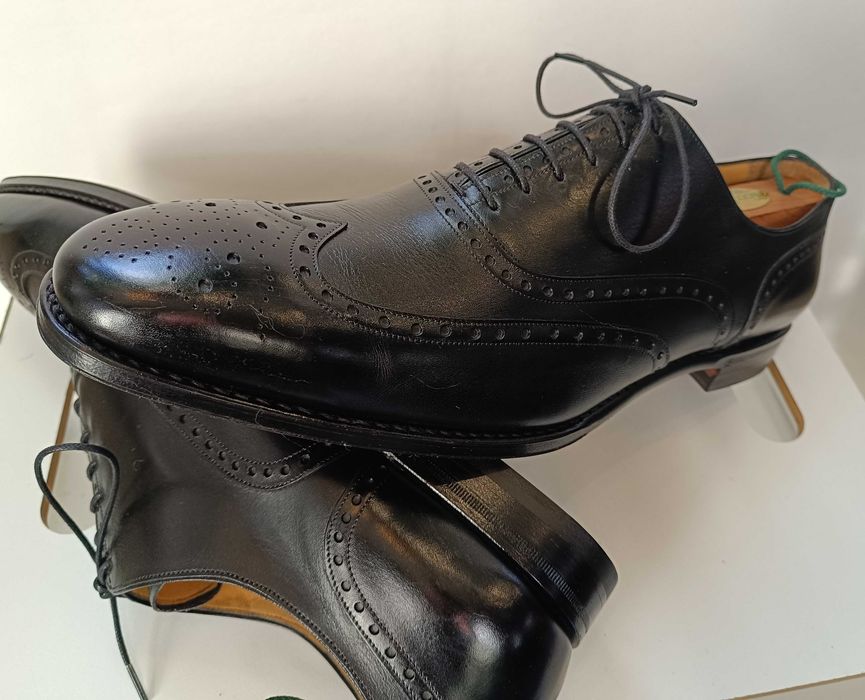 Pantofi de lux 46 46.5 47 oxford GREVE NOI lucrati manual piele super