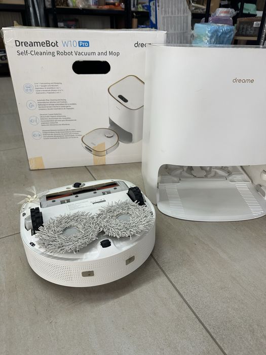 Aspirator robot Dreame W10 Pro, 4 L, Conectivitate Wi-fi,