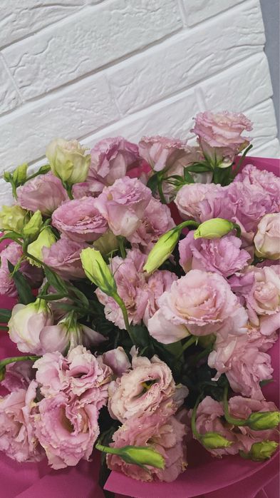 свежие цветочки, эустомы