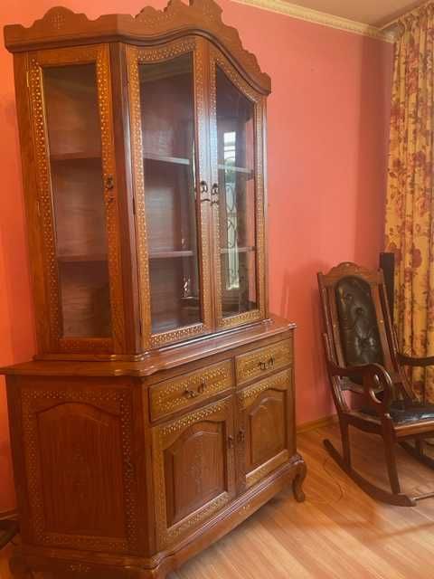 Сервант натуральное розовое дерево (палисандр)