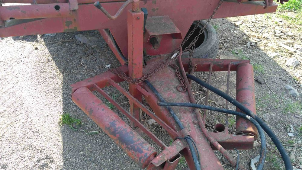 remorca agricola gunoi 6x6 tractiune basculare hidraulica frana