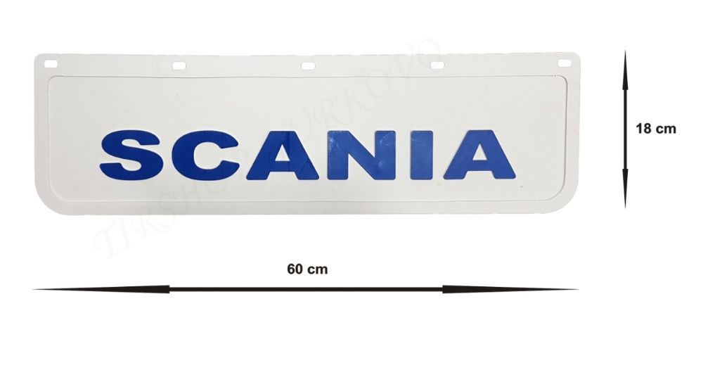 Релефни гумени бели калобрани Скания / SCANIA