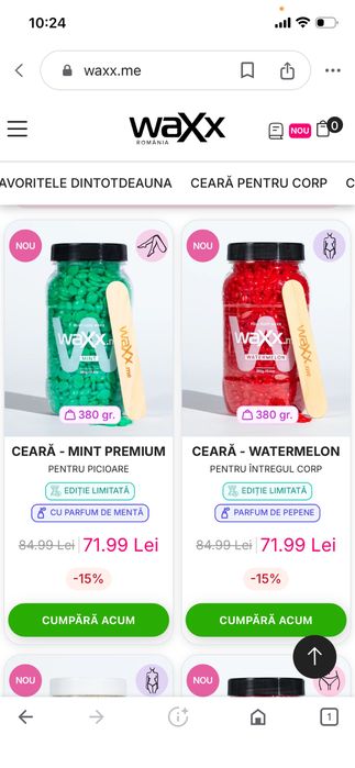 Chit epilare cu ceara