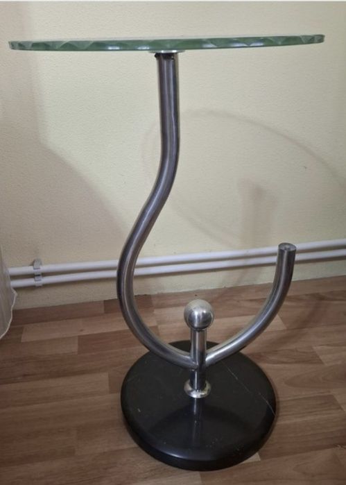 Masă cafea rotundă cu picior