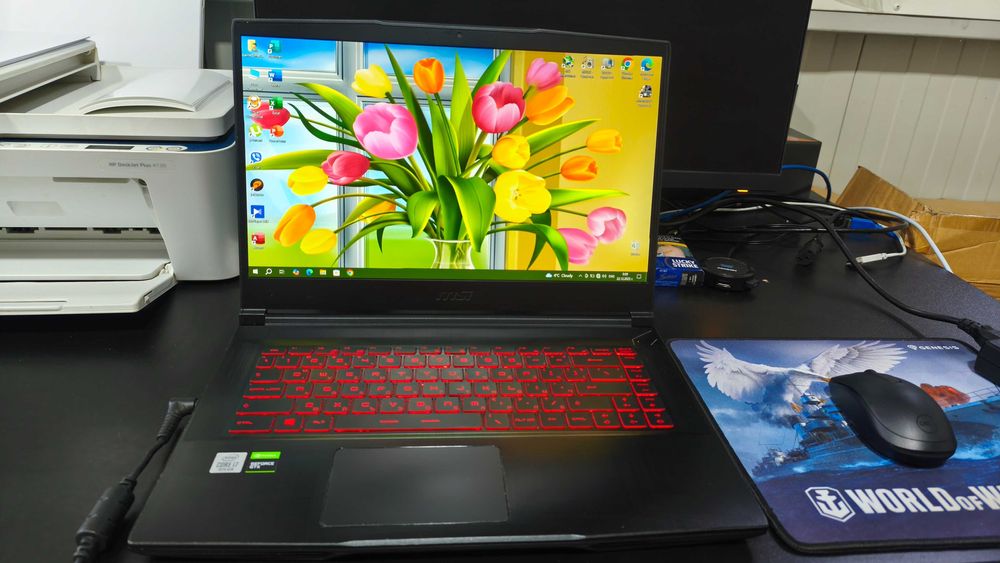 Геймърски IPS 144Hz FullHD Лаптоп MSI с Intel i7 / GTX 1660Ti / 16Gb