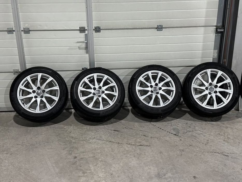Jante R17 originale audi, anvelope continental vara dot 0622