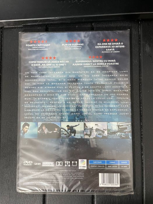 Ra.One – DVD Bollywood (Filme Indiene, Nou Sigilat)