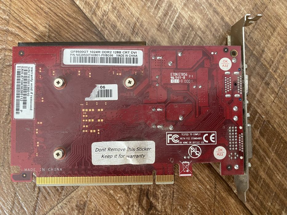 Продам срочно видеокарта gf9500gt